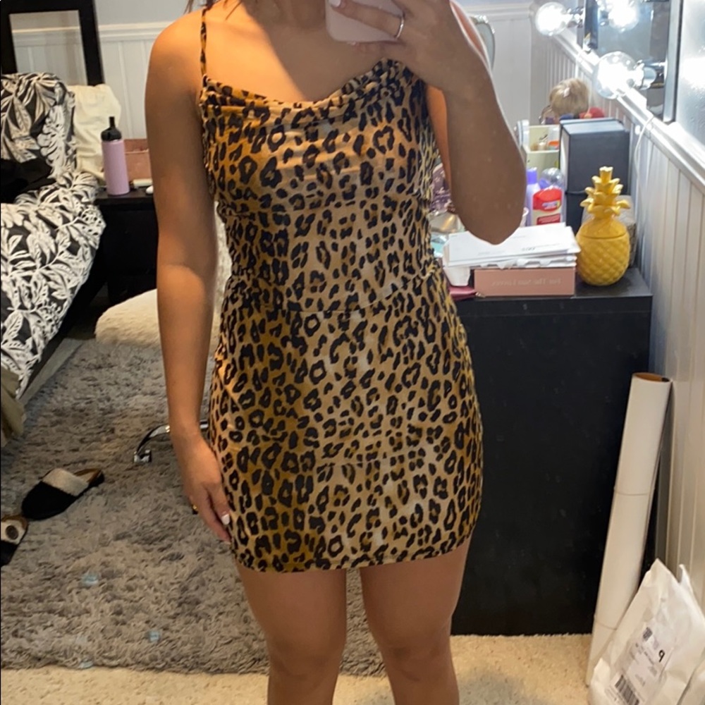 FOREVER 21 cheetah print dress